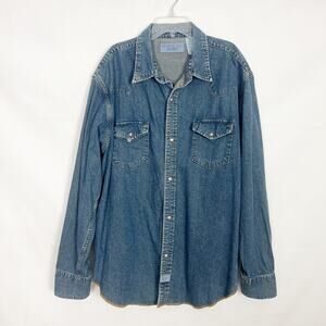 Levi's Strauss Men's Button Down Blue Denim Shacket Size XL